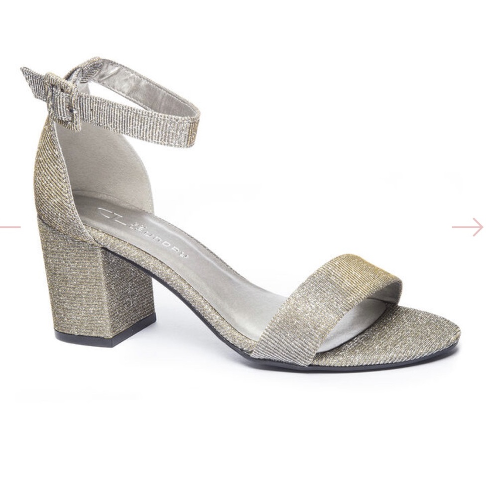 CL by Laundry Champagne Shimmer Sandals